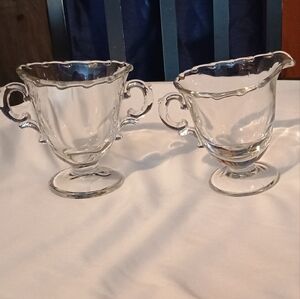 Elegant Clear Glass Teacup Set